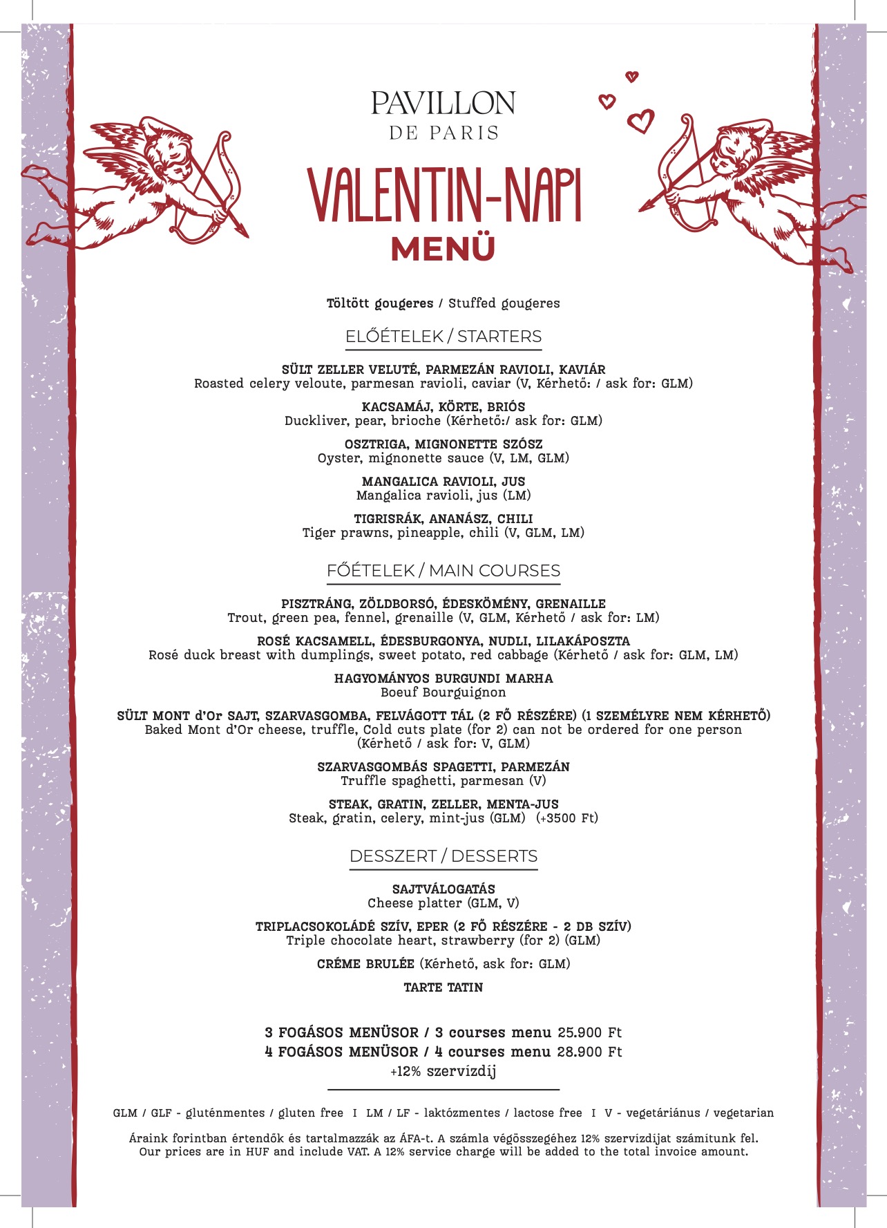 Valentin Napi Menü 2026